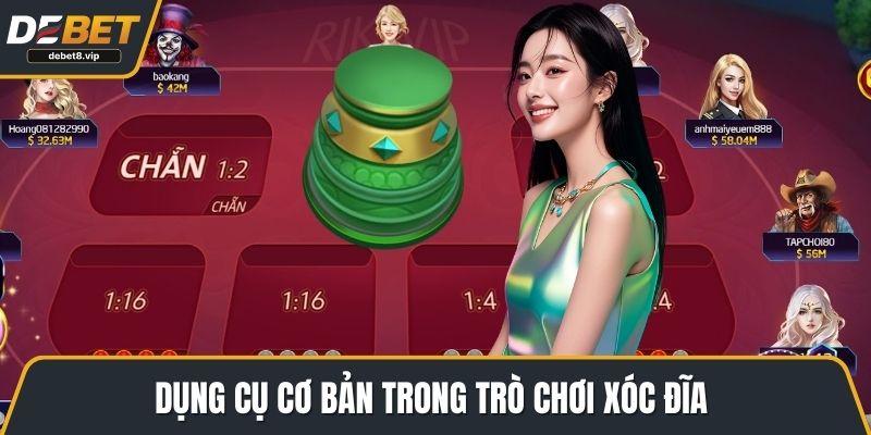 Dụng cụ cơ bản trong trò chơi xóc đĩa 
